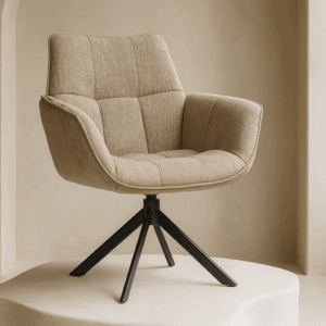 Monaco eetkamerstoel - Optioneel draaibaar - Meerdere materialen - Moods Collection