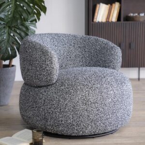Maeve draaifauteuil - Zwart Maywood