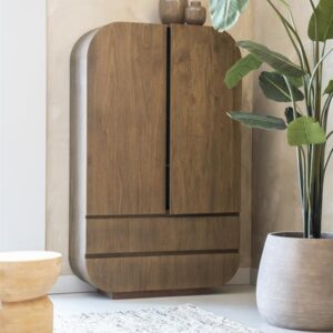 Wandkast King - Mangohout - 110x40x180 cm