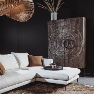 Wandkast Padua- Massief mangohout - 120x45x190 cm