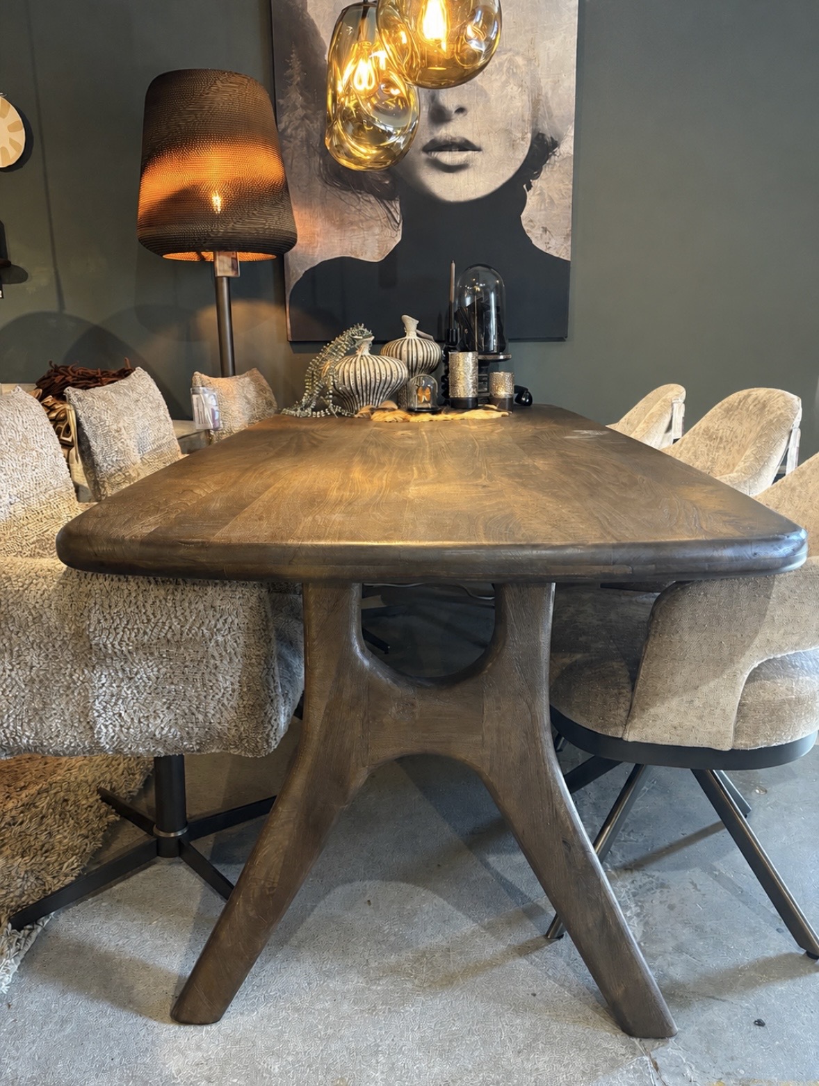 Eettafel Adoo Espresso bruin mangohout